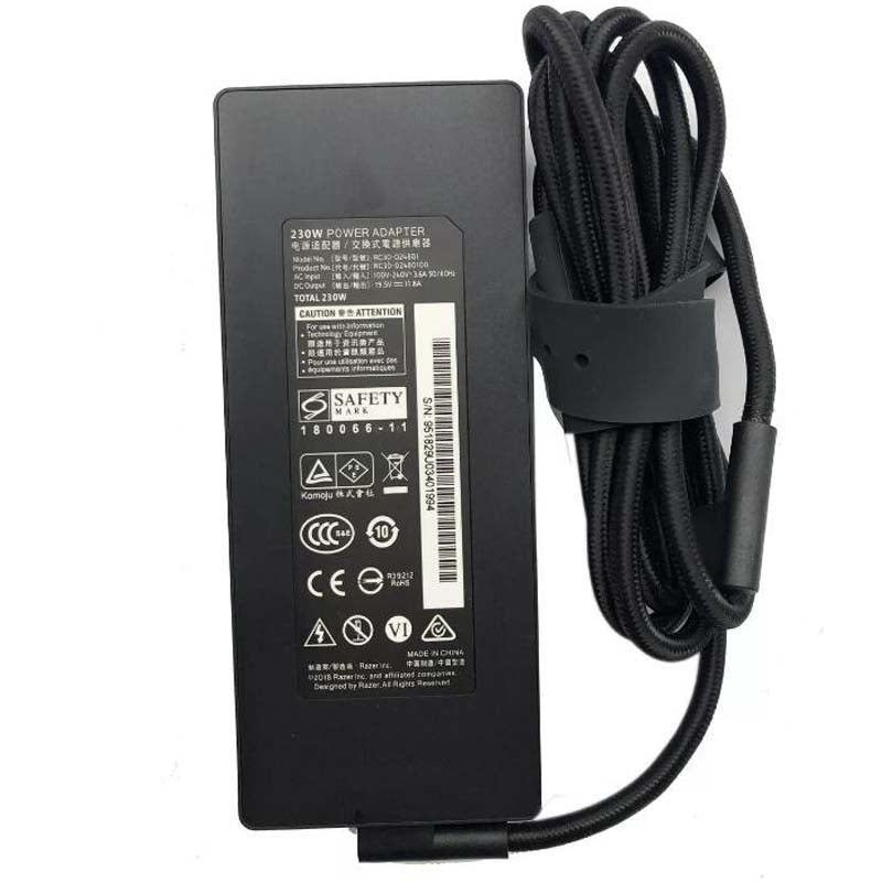 Genuine Razer 19.5V11.8A 230W Razer 3-Pin Tip AC Adapter Charger