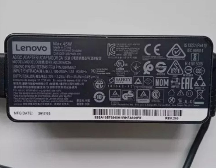 Genuine Lenovo 45W USB C Type C Charger