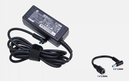 Original HP 65W Laptop Charger 18.5V - 3.5A  With a Blue Tip Adapter