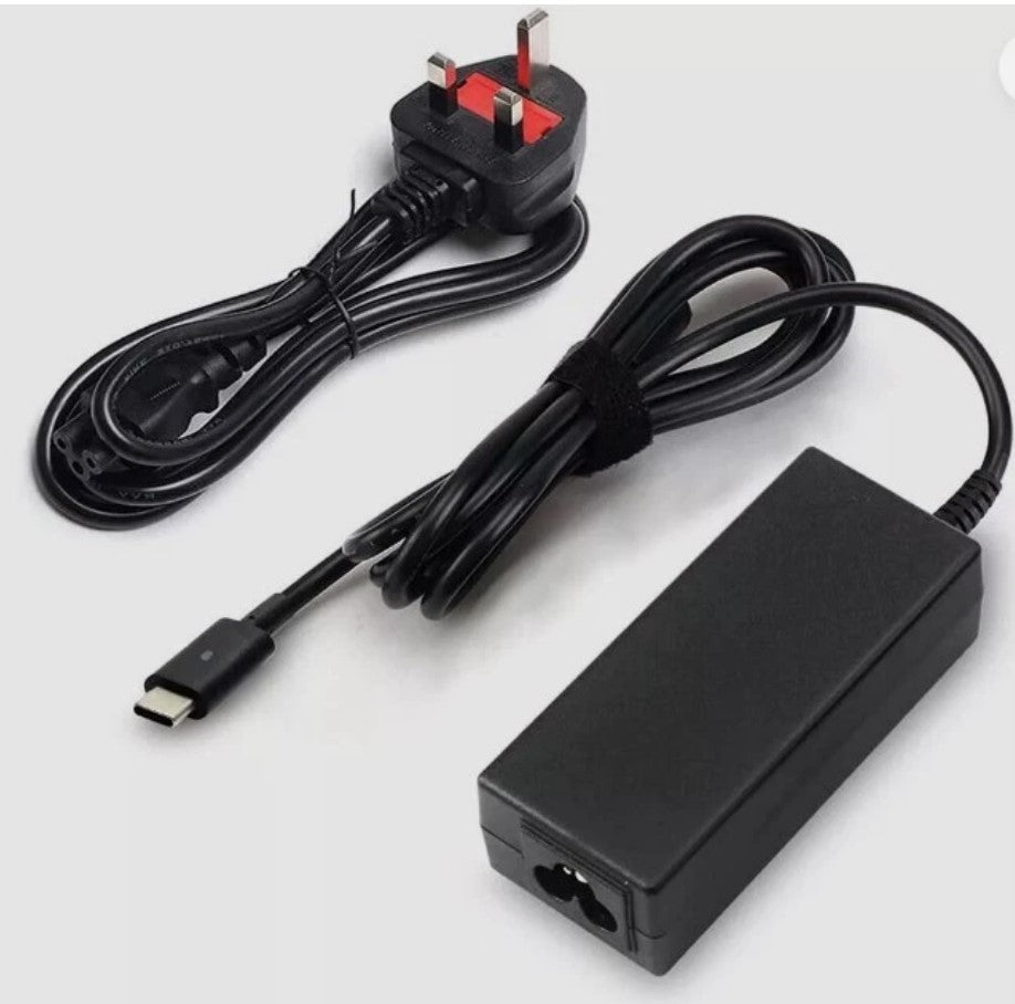 Chicony 45W Laptop Type-C AC Power Adapter Charger 20V 2.25A with power lead
