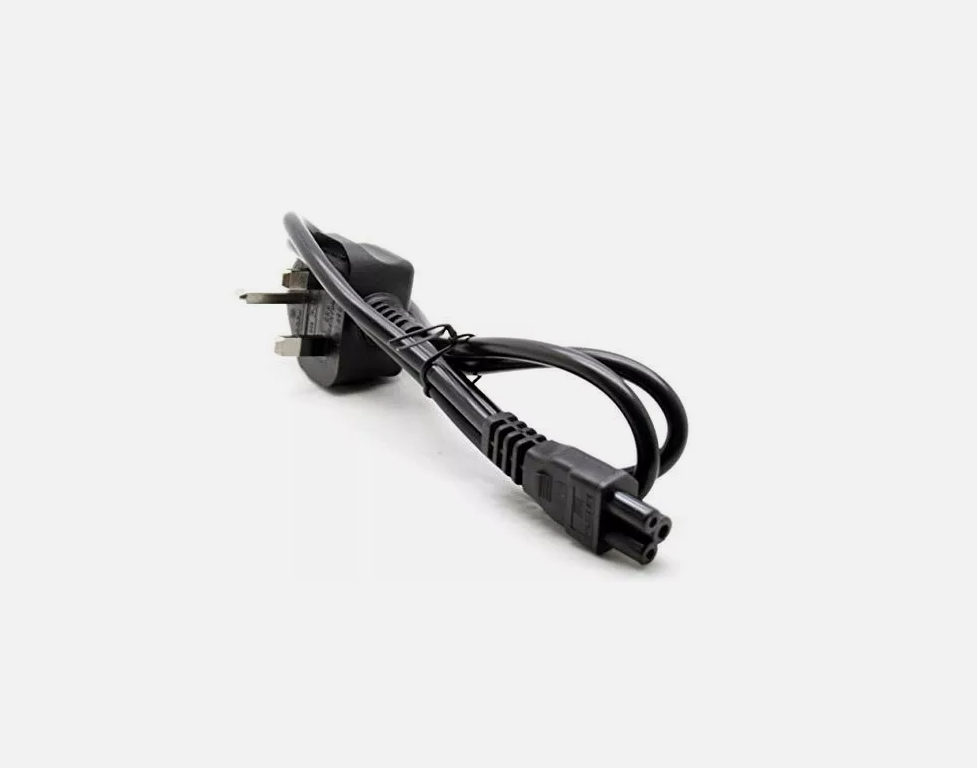 UK Plug to C5 Clover Leaf Power Cable Cloverleaf Mains Lead