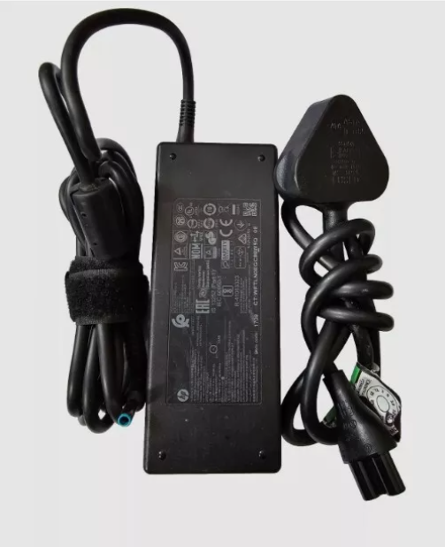 HP 90W With BLUE TIP PIN ADAPTER 4.5mm * 3mm CHARGER - 19.5V - 4.62A +POWER LEAD