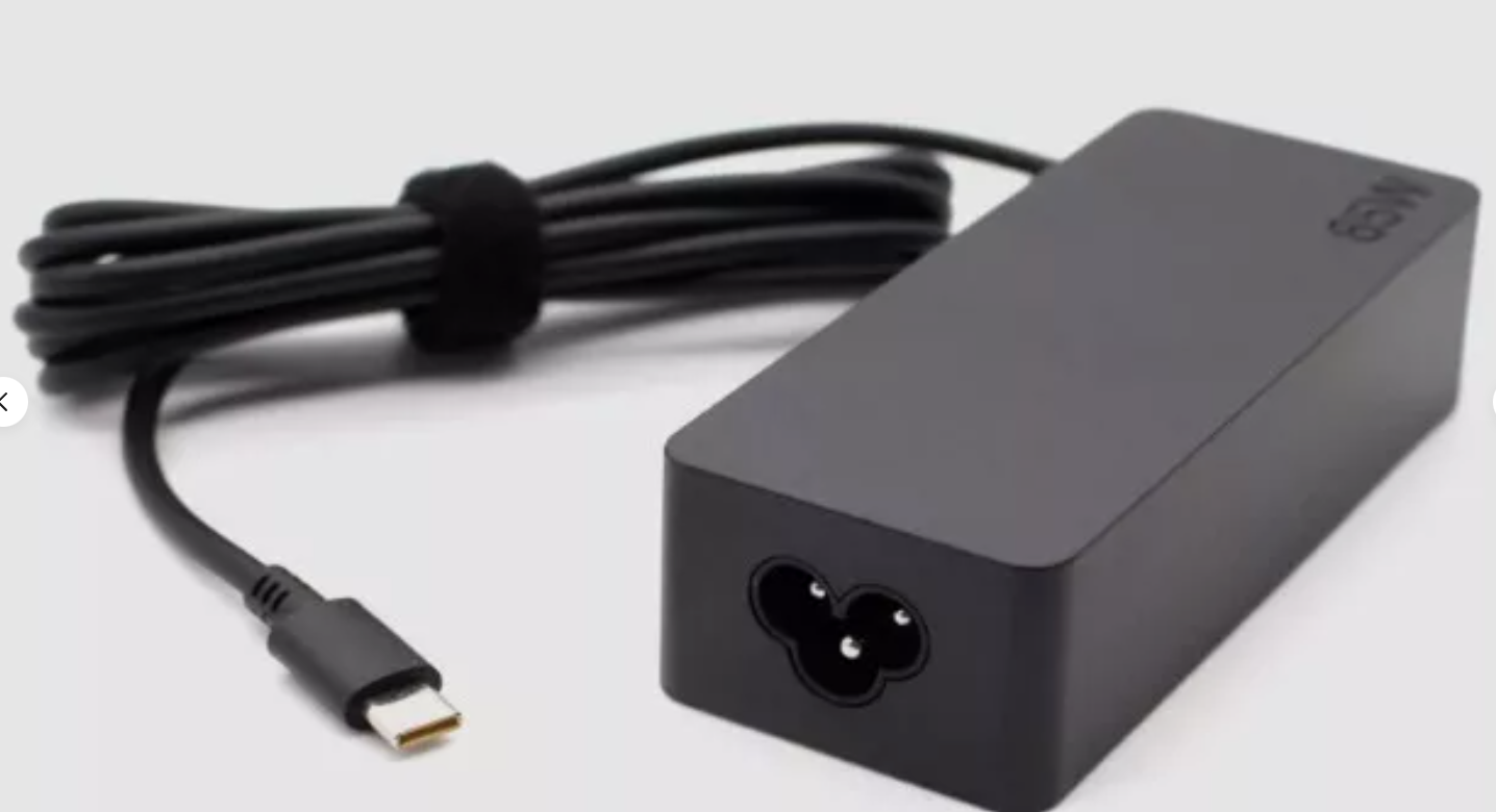 Genuine Lenovo 65W USB C Type C Charger With Power lead