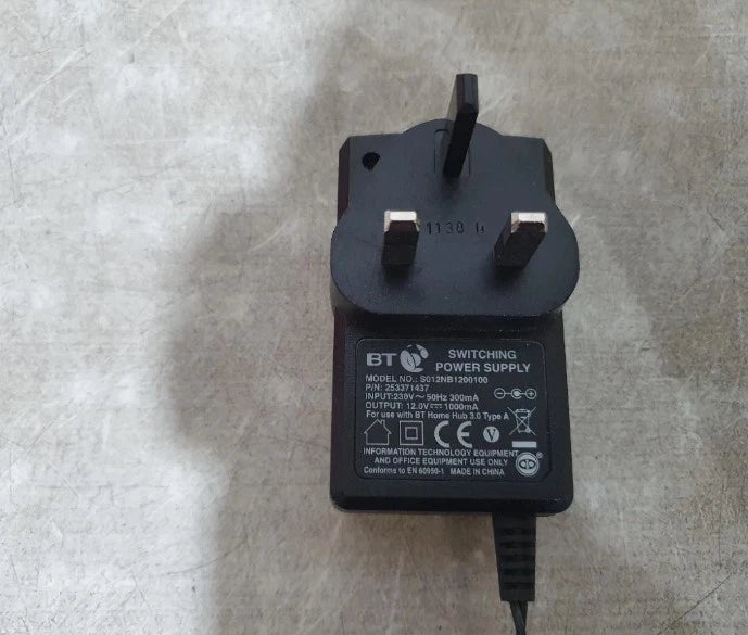BT 12W 12.0V 1000mA S012NB1200100 Switching Power Supply Adapter Charger