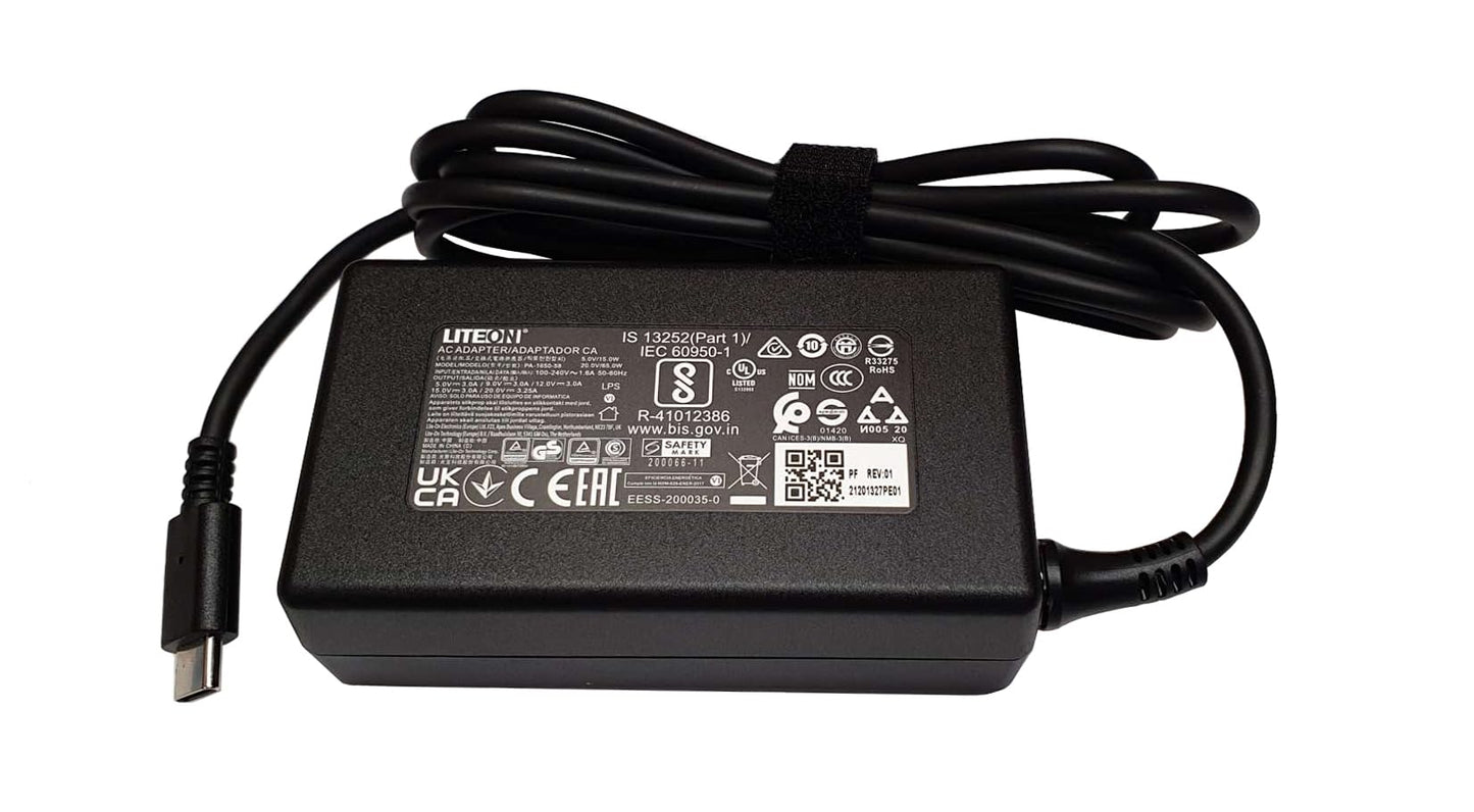 New Genuine Acer / Delta /Chicony 65W USB Type-C Power Adapter