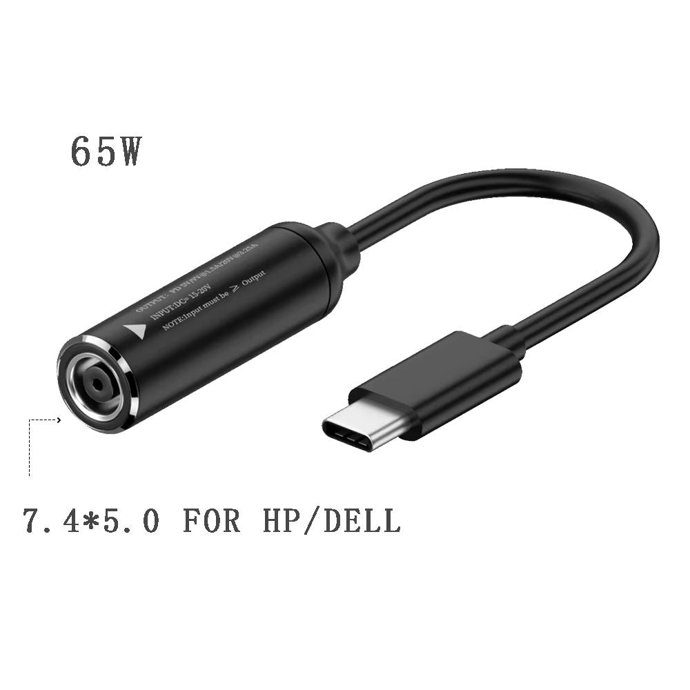 New Female to Type-C Male 7.4mm*5.0mm Female to Type-C Male Power Adapter
