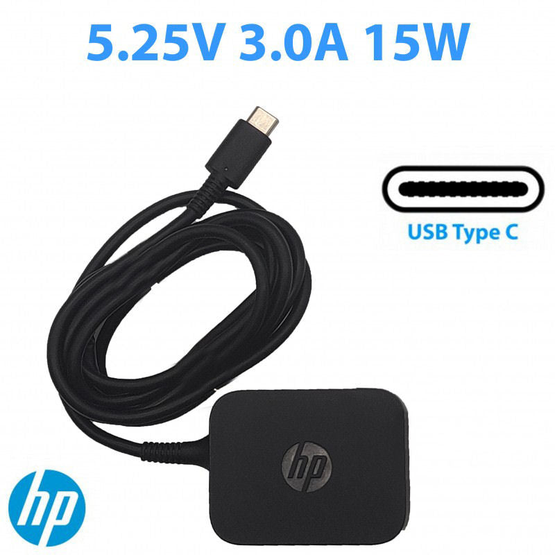 Genuine Hp AC Adapter 5.25V, 3A, 792619-001 (HP18705) Charger USBC Power Supply