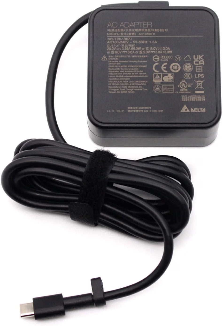 Msi/Delta 65w USB-C TYPE C laptop charger 20v - 3.25A genuine