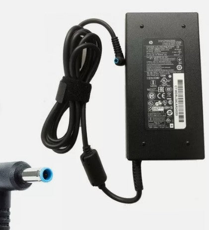 GENUINE HP LAPTOP CHARGER 19.5V - 6.15A, 120W BLUE TIP WITH POWER LEAD