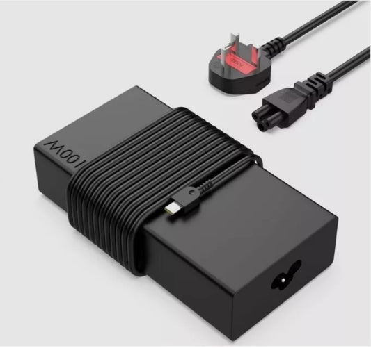 Genuine Lenovo 100W USB-C USB Type-C AC Adapter Power Supply With Power Lead
