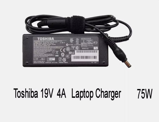 GENUINE TOSHIBA  19V 4.0A  75W  AC POWER SUPPLY CHARGER & UK PLUG