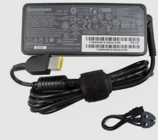 Original Lenovo Charger 20V - 3.25A - 65W Rectangle Tip