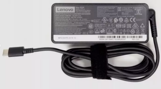 Genuine Lenovo 65W USB C Type C Charger With Power lead