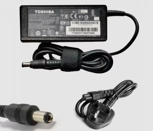 GENUINE ORIGINAL TOSHIBA LAPTOP CHARGER  19V *  2.37A 45W  With Power Lead