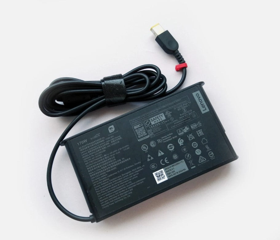 Genuine Lenovo 20V 8.5A 170W AC Adapter Charger Yellow Rectangle Tip