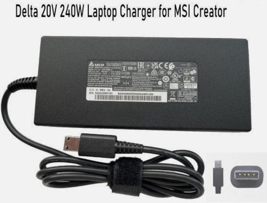 Delta MSI 240W 20V 12A AC Adapter Charger Power Supply-Square interface
