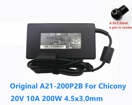 200W 20V Chicony AC Adapter Power Charger for MSI Katana 15 B13VEK B13VFK B13VGK