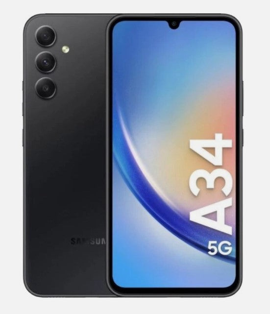 Samsung Galaxy A34 5G Black SM-A346B/DSN 128GB Dual SIM Unlocked