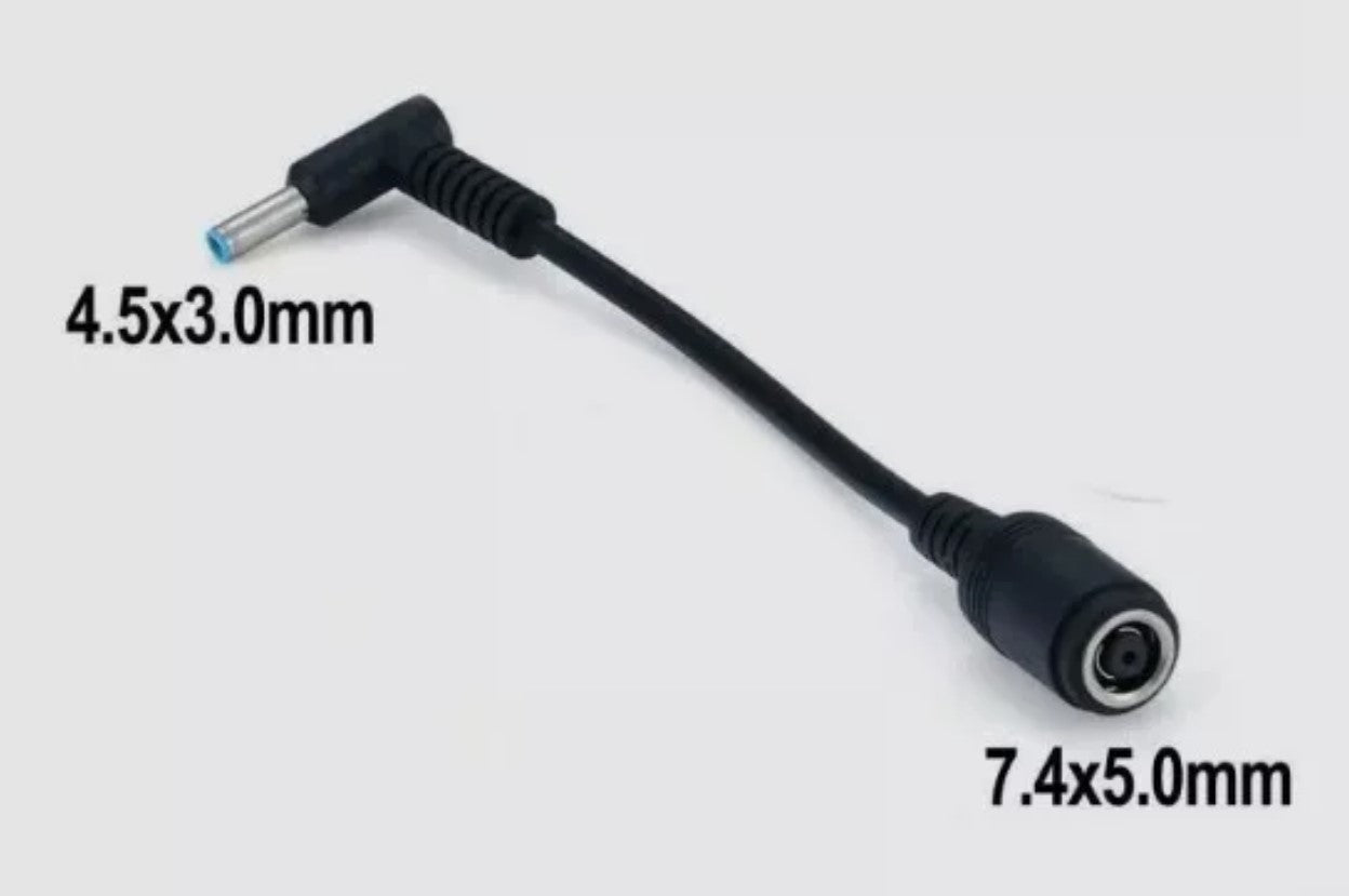 Original hp Elitebook blue pin 65w 19.5v 3.33a + blue pin adapter and power lead