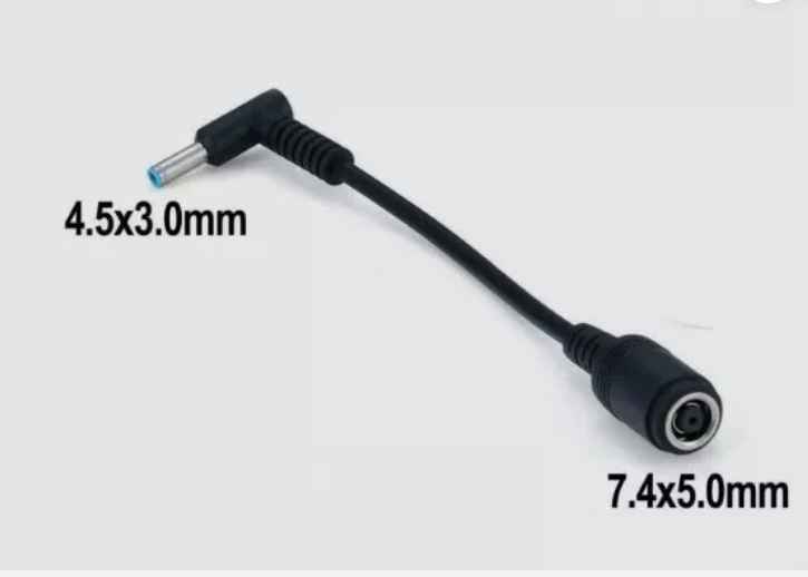 HP 90W With BLUE TIP PIN ADAPTER 4.5mm * 3mm CHARGER - 19.5V - 4.62A +POWER LEAD