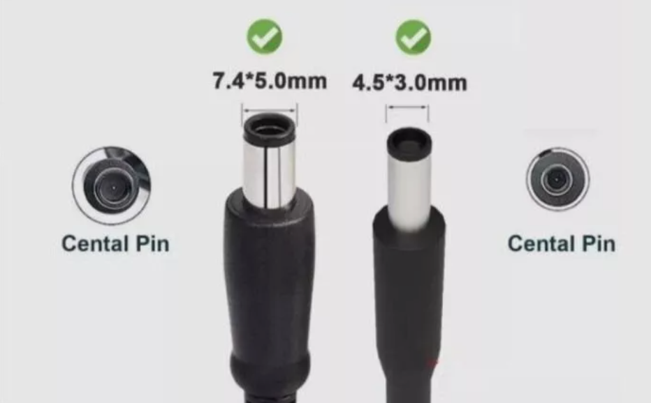 Original DELL 90W 19.5V 4.62A  CHARGER WITH ADAPTER  (SMALL PIN) 4.5mm * 3mm