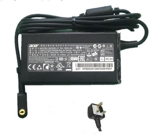 Original Acer Laptop Charger 19v - 3.42a 65w (5.5mm X 1.7mm)