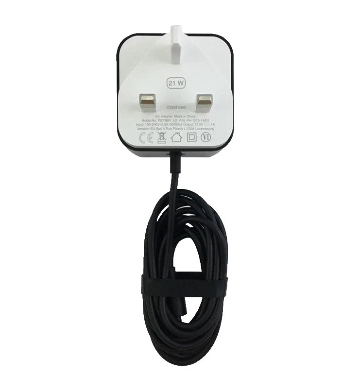 Amazon Echo and 2nd Gen Fire TV Charger Power AC Adapter BLK PS59CV 21W PS73BR