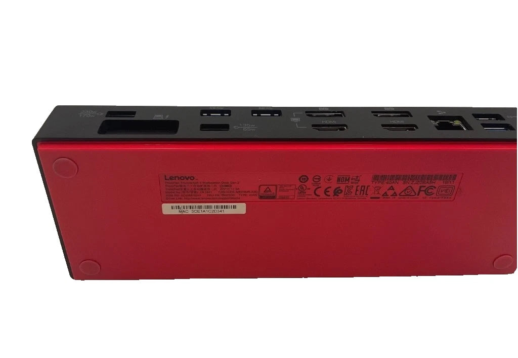 Lenovo Docking Station ThinkPad USB-C LDA-KP Dock with 90W Power Supply