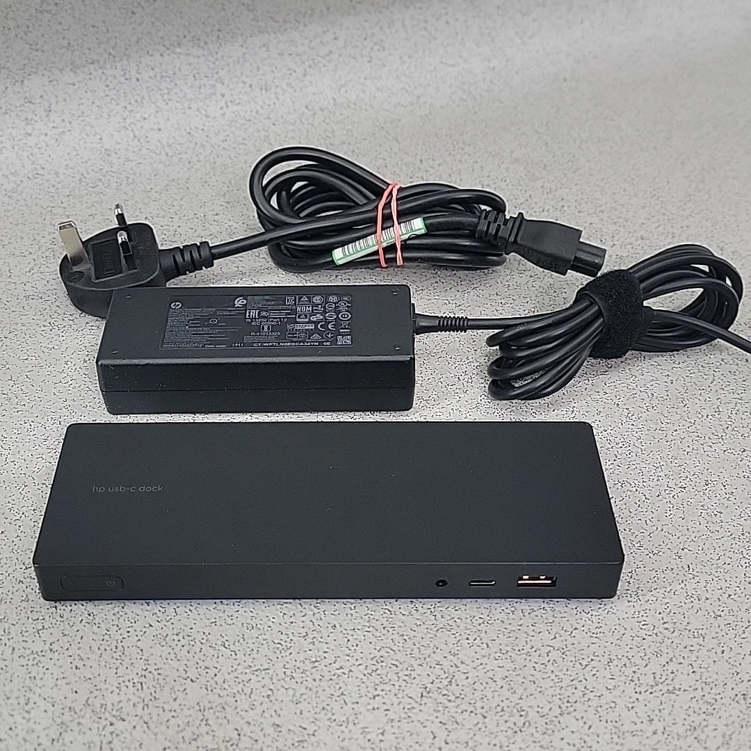 HP USB-C Dock G4 HDMI Docking Station With Power Supply VGC