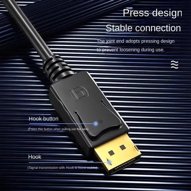 1.8M 4K Display Port DP To HDMI Male Cable Adapter Converter DisplayPort 4K*2K
