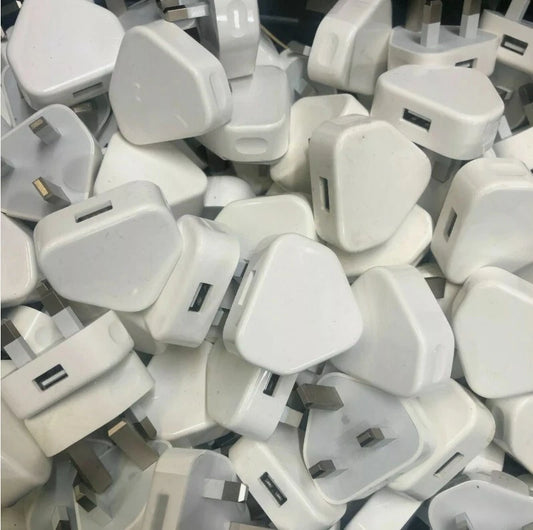 5 X Original Apple Plug MD812B/C 5W USB Power Adapter for iPhone/iPod - White