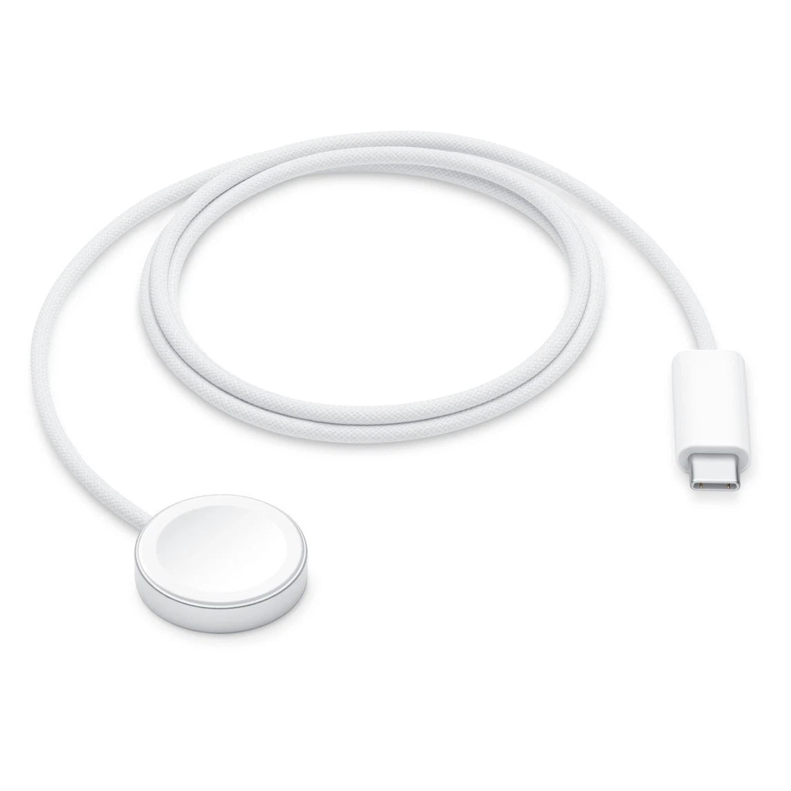 Genuine Apple Watch USB-C Magnetic Fast Charger - White/silver