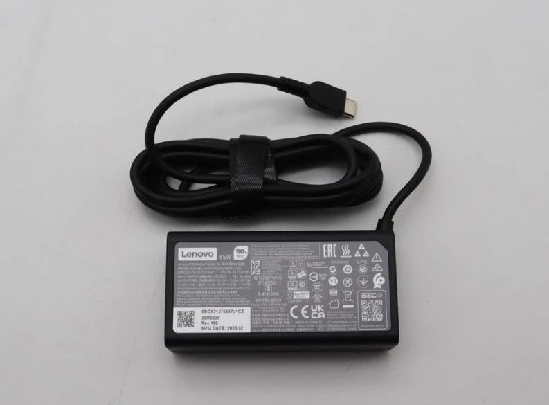 Genuine 65W USB-C Lenovo Slim Type C Adapter with Power Lead