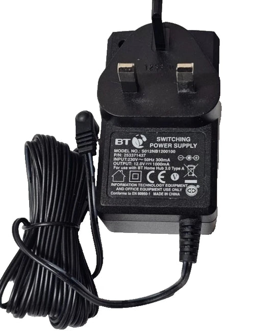 BT 12W 12.0V 1000mA S012NB1200100 Switching Power Supply Adapter Charger