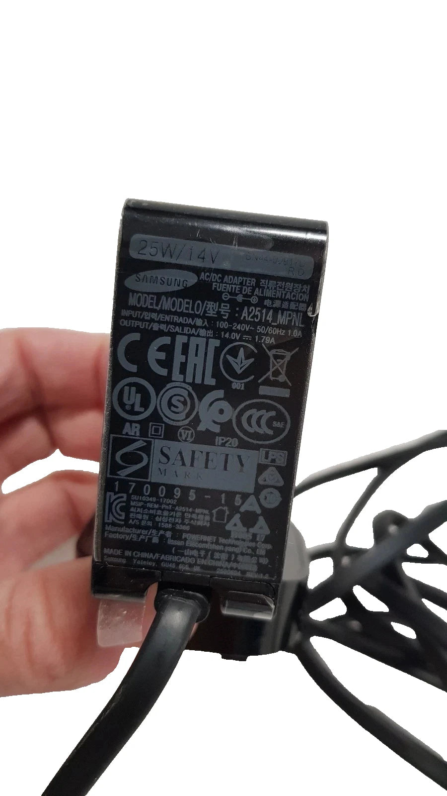 Share Samsung a2514_mpnl Genuine Original 14.0V 1.79A Monitor Power Supply, UK Plug