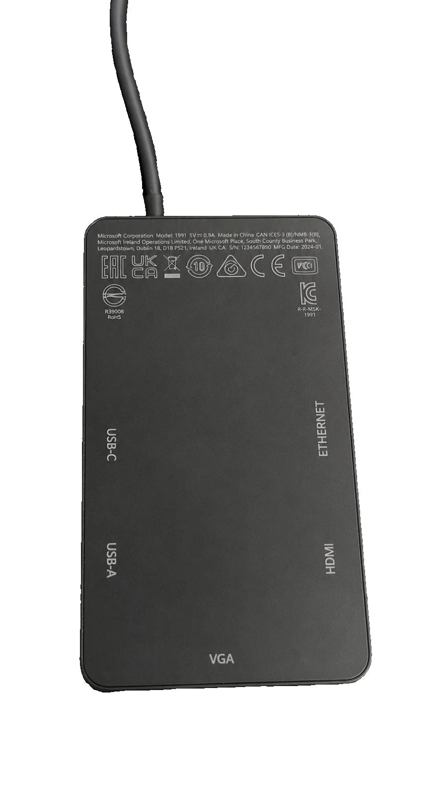 Microsoft Surface USB-C Travel Hub, Model 1941 Dock Universal