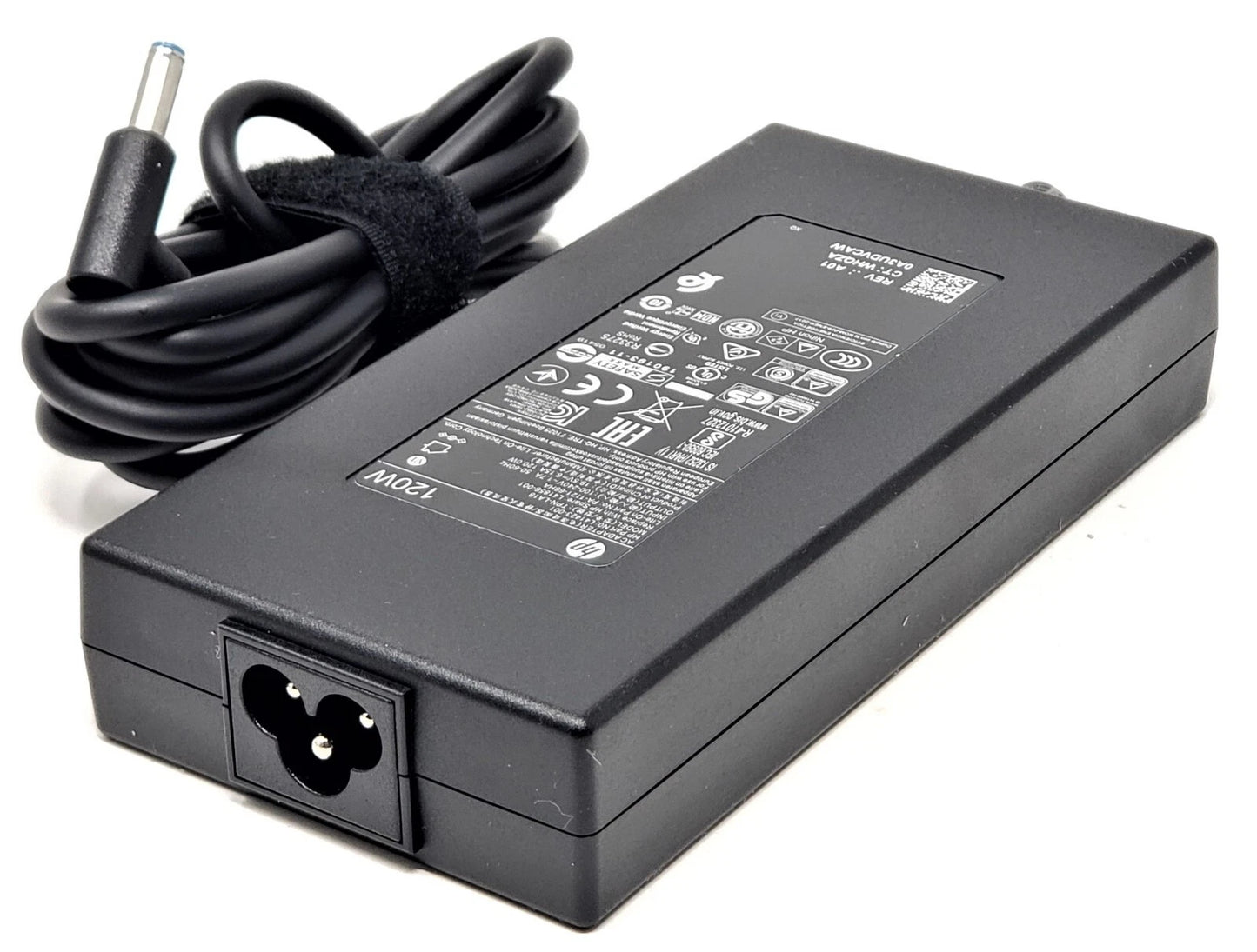 ORIGINAL HP Laptop Charger 19.5V - 6.15A, 120W BLUE TIP with Power Lead