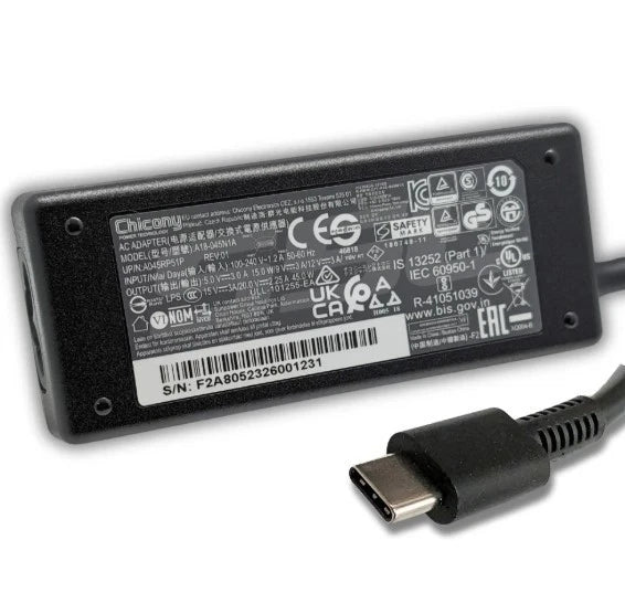 65W LITEON /Chicony/Delta USB Type-C Charger 20V/3.25A