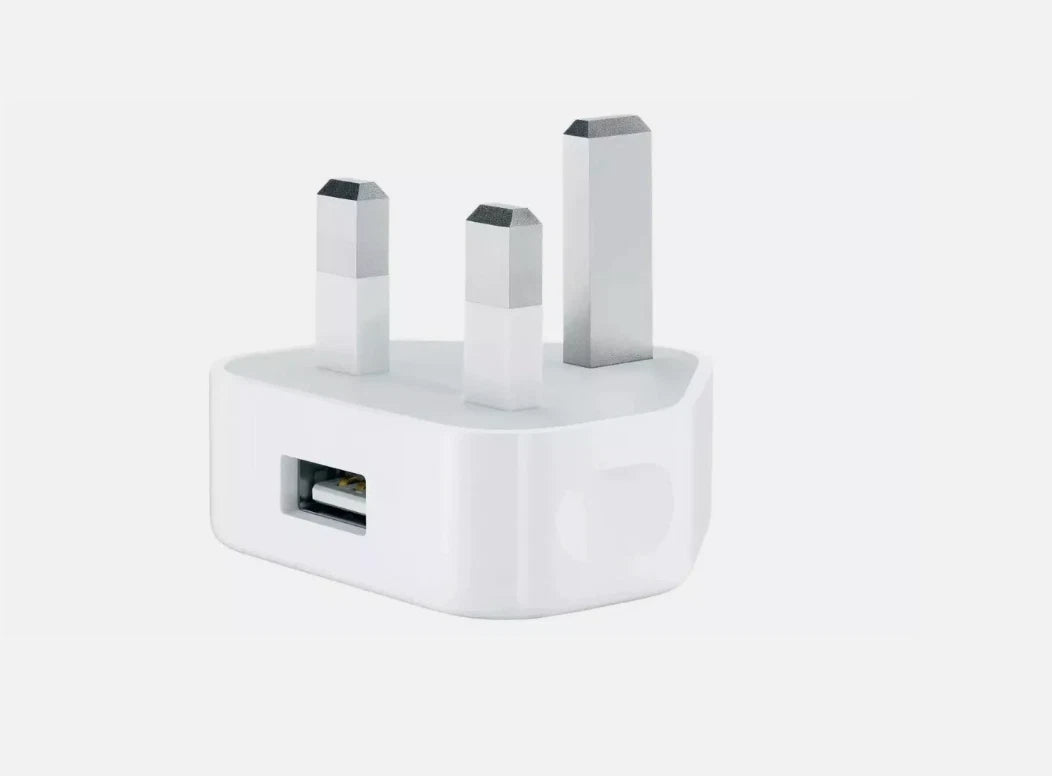 5 X Original Apple Plug MD812B/C 5W USB Power Adapter for iPhone/iPod - White