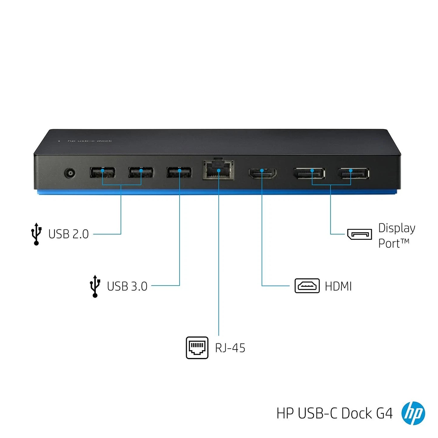 HP USB-C Dock G4 HDMI Docking Station With Power Supply VGC