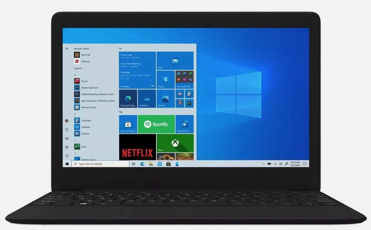 Cheap Laptop Geobook 1E Intel Celeron 4GB RAM 64GB Storage Windows 11 Pro
