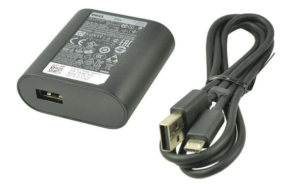 Genuine Dell Venue 11 8 7 Pro Tablet Micro USB 24W AC Power Adapter Charger