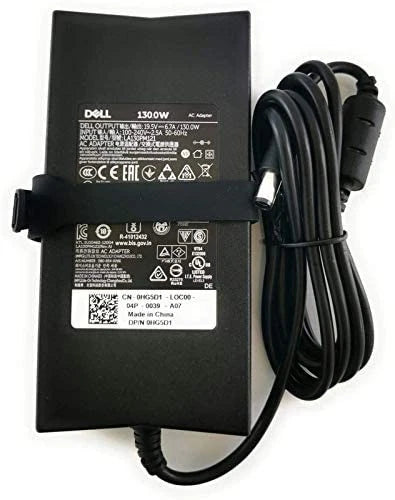 Genuine Dell Slim-Line 19.5V 6.7A 130W 7.4mm + 4.5mm Adapter & Power lead