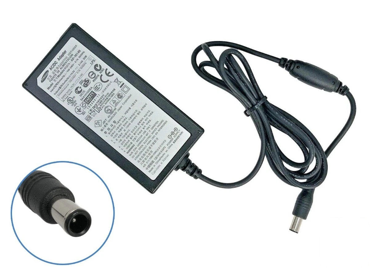 Genuine Samsung AC Adapter 60W 19V -3.16A for LCD Monitors