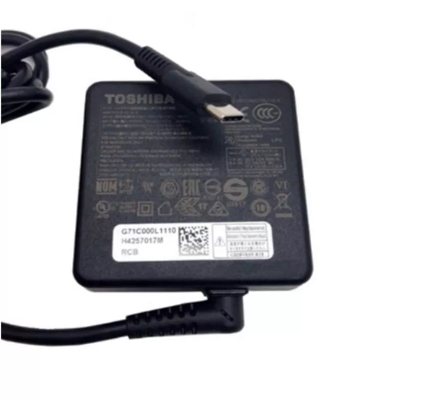 GENUINE Type C TOSHIBA / DYNABOOK 20V *3.25A 65W AC CHARGER & UK PLUG