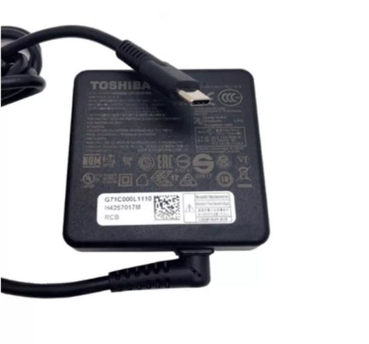 GENUINE Type C TOSHIBA / DYNABOOK 20V *3.25A 65W AC CHARGER & UK PLUG