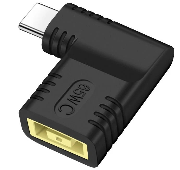 65W For Lenovo Square Charger To USB C Type C Power Adapter Converter