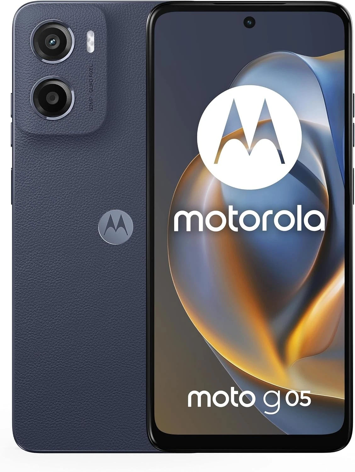 Motorola Moto G05 - 64GB, 4GB RAM, 6.67" - Denim Blue + NEW HS-M905BT Earphones