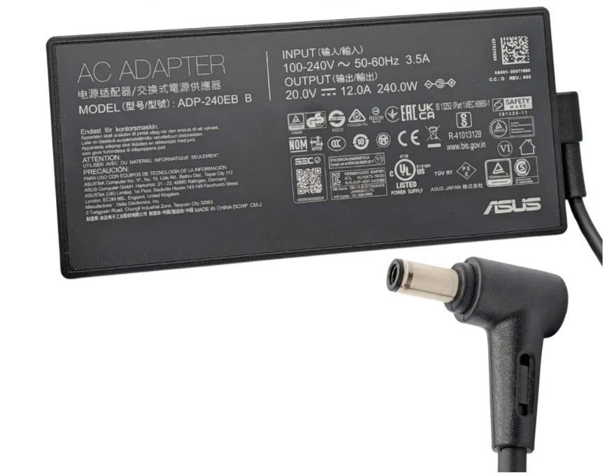 ASUS TUF Gaming F15 FX507ZU Charger Genuine  240W 12A 6.0mm Pin