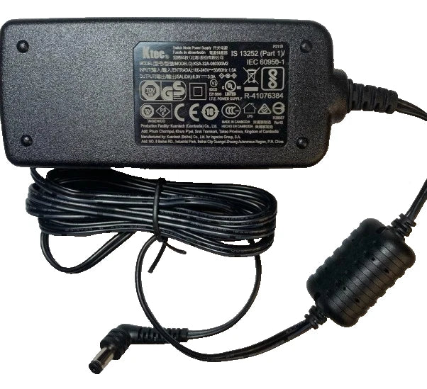 8.0V 3.0A Switch Mode Power Supply KSA-32A-080300M2 KTEC AC-DC Adaptor PSU